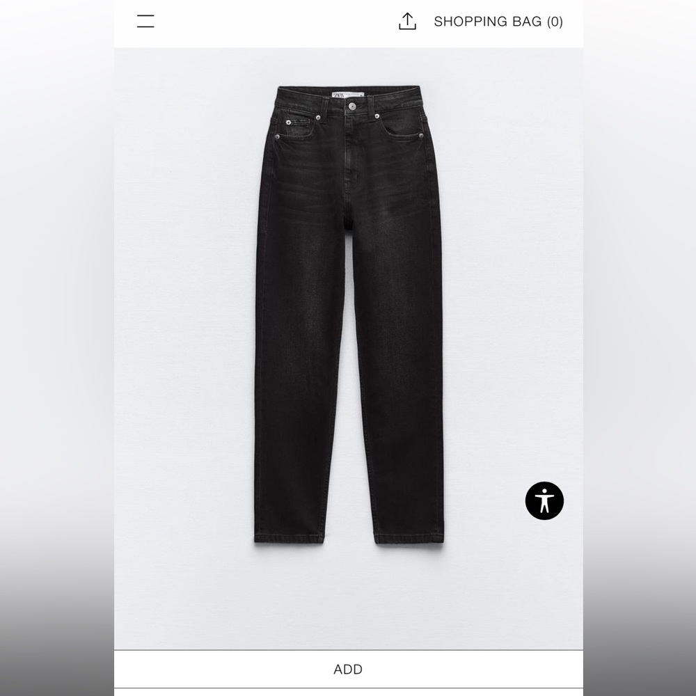 Zara mom jeans